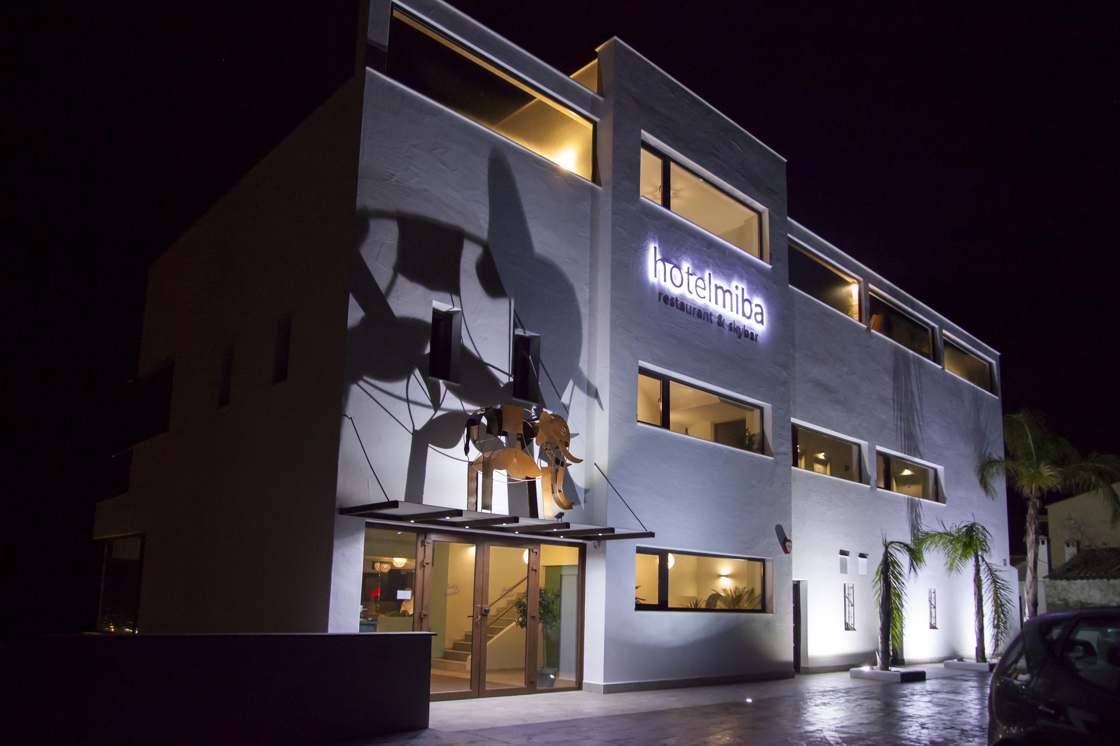 front of property – evening/night