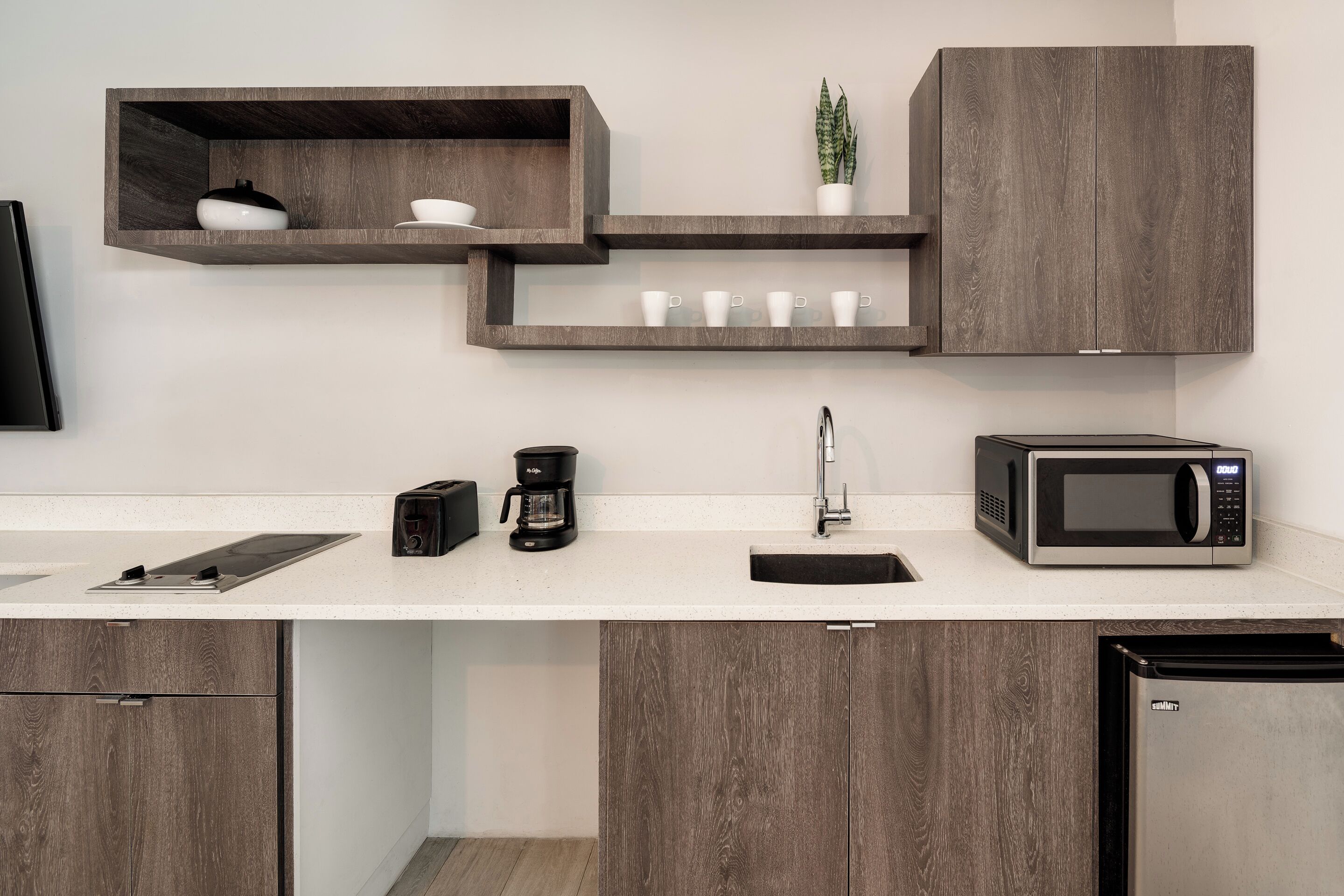 Deluxe-Suite, 1 Schlafzimmer | Eigene Küche | Kühlschrank, Mikrowelle, Toaster, Kochgeschirr/Geschirr/Besteck