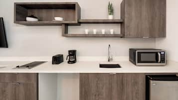 Deluxe-Suite, 1 Schlafzimmer | Eigene Küche | Kühlschrank, Mikrowelle, Toaster, Kochgeschirr/Geschirr/Besteck