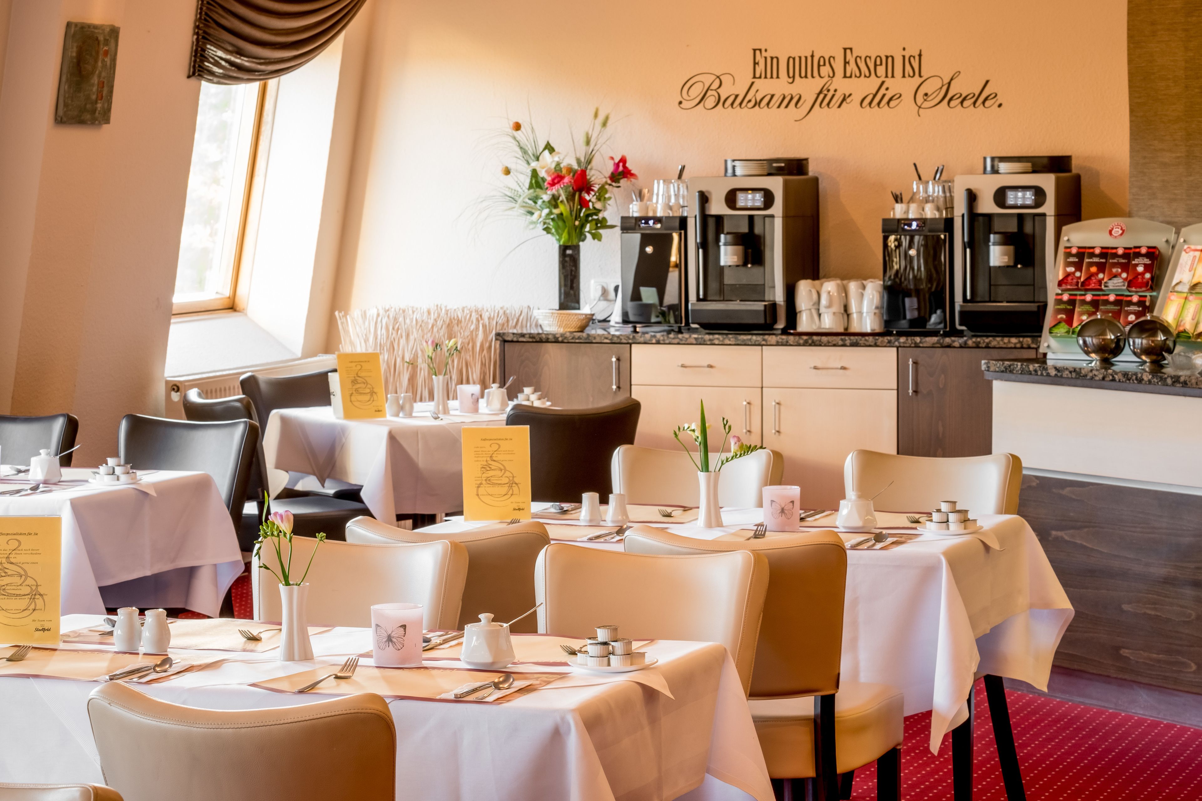 daily buffet breakfast (eur 14.50 per person)