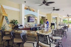 Poolside bar