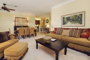 Condo, 3 Bedrooms, Lakeside | Living room - 3BD 2BA Condo Sleeps 8 Platinum RVC30423 (Orlando)