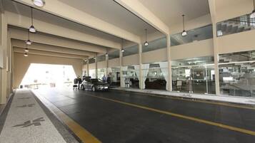 Overnatningsstedets indgangsparti