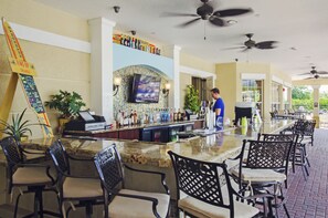 Poolside bar