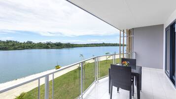 Uitzicht vanaf balkon