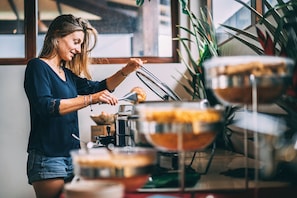 Breakfast, lunch served; local and international cuisine, beach views