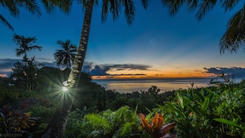 供應早餐和晚餐，當地和國際料理，海景