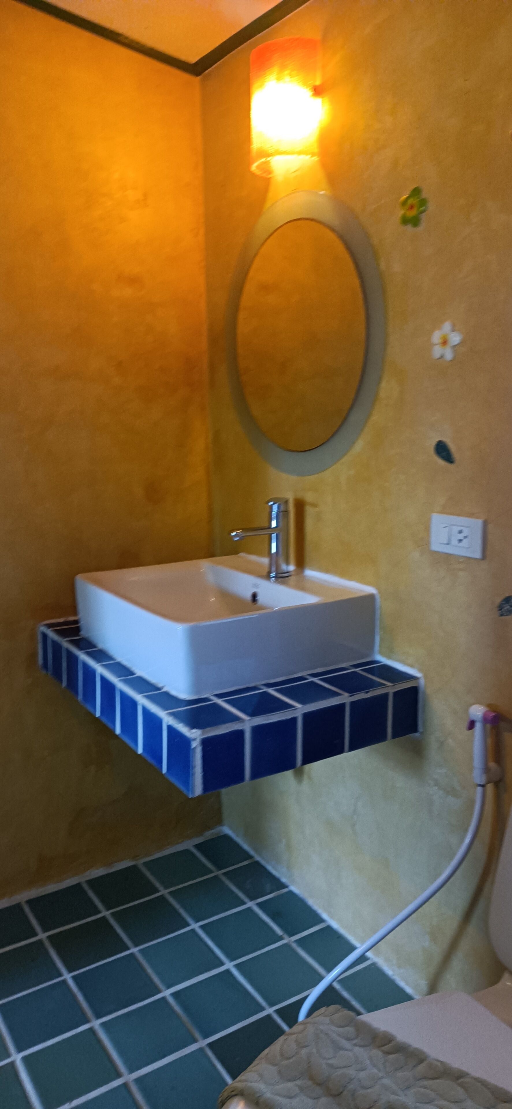 superior twin room | bathroom | shower, free toiletries, hair dryer, bidet