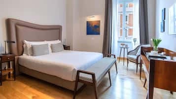 豪華客房 | 1 間臥室、義大利 Frette 床單、高級寢具、羽絨被