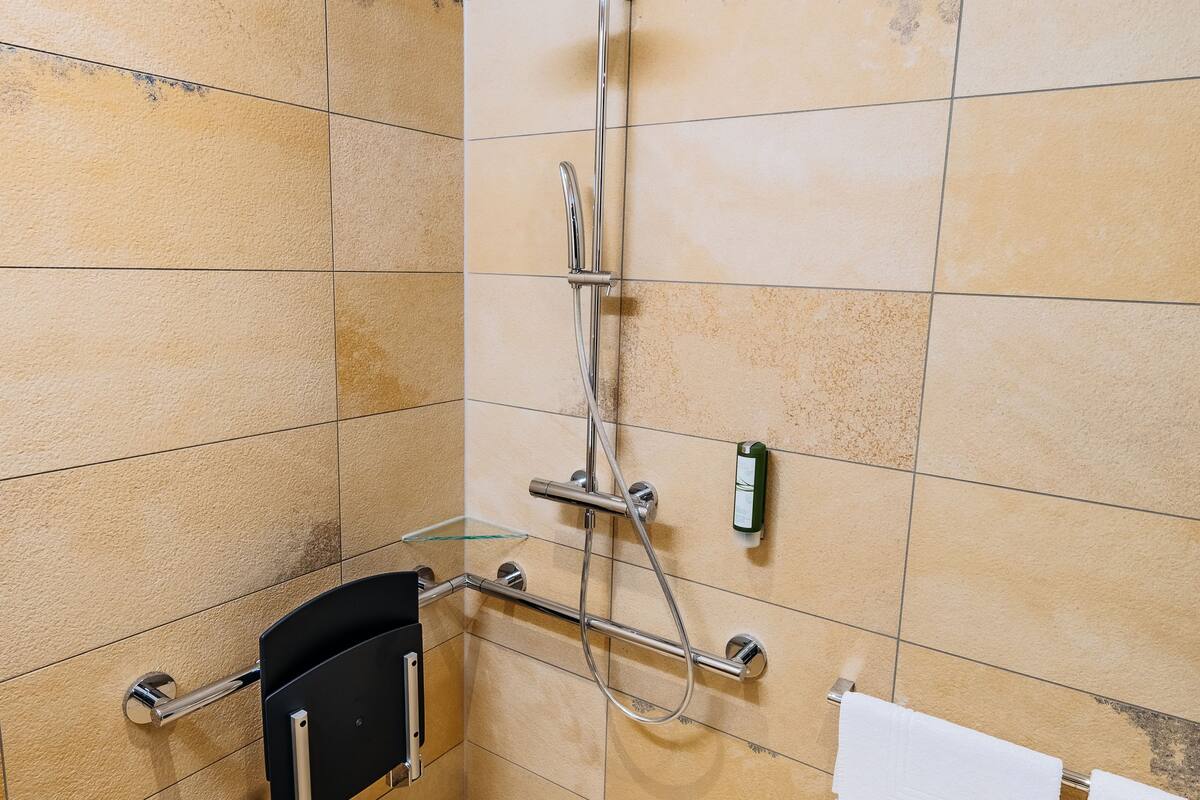 standard double room, accessible | bathroom | shower, rainfall showerhead, free toiletries, hair dryer