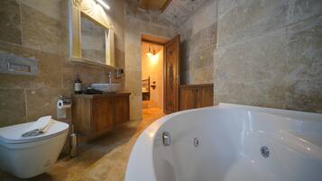 Free toiletries, hair dryer, slippers, bidet