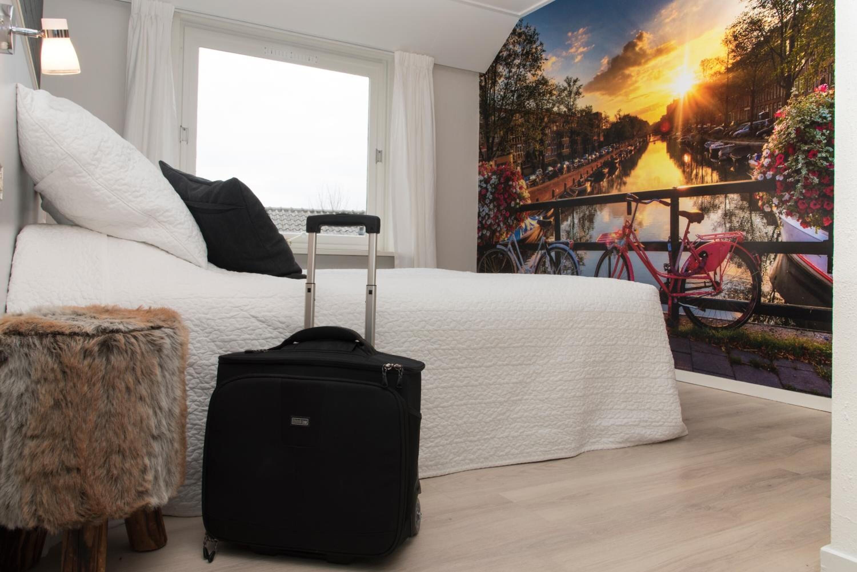 blackout curtains, cots/infant beds, free wifi, bed sheets