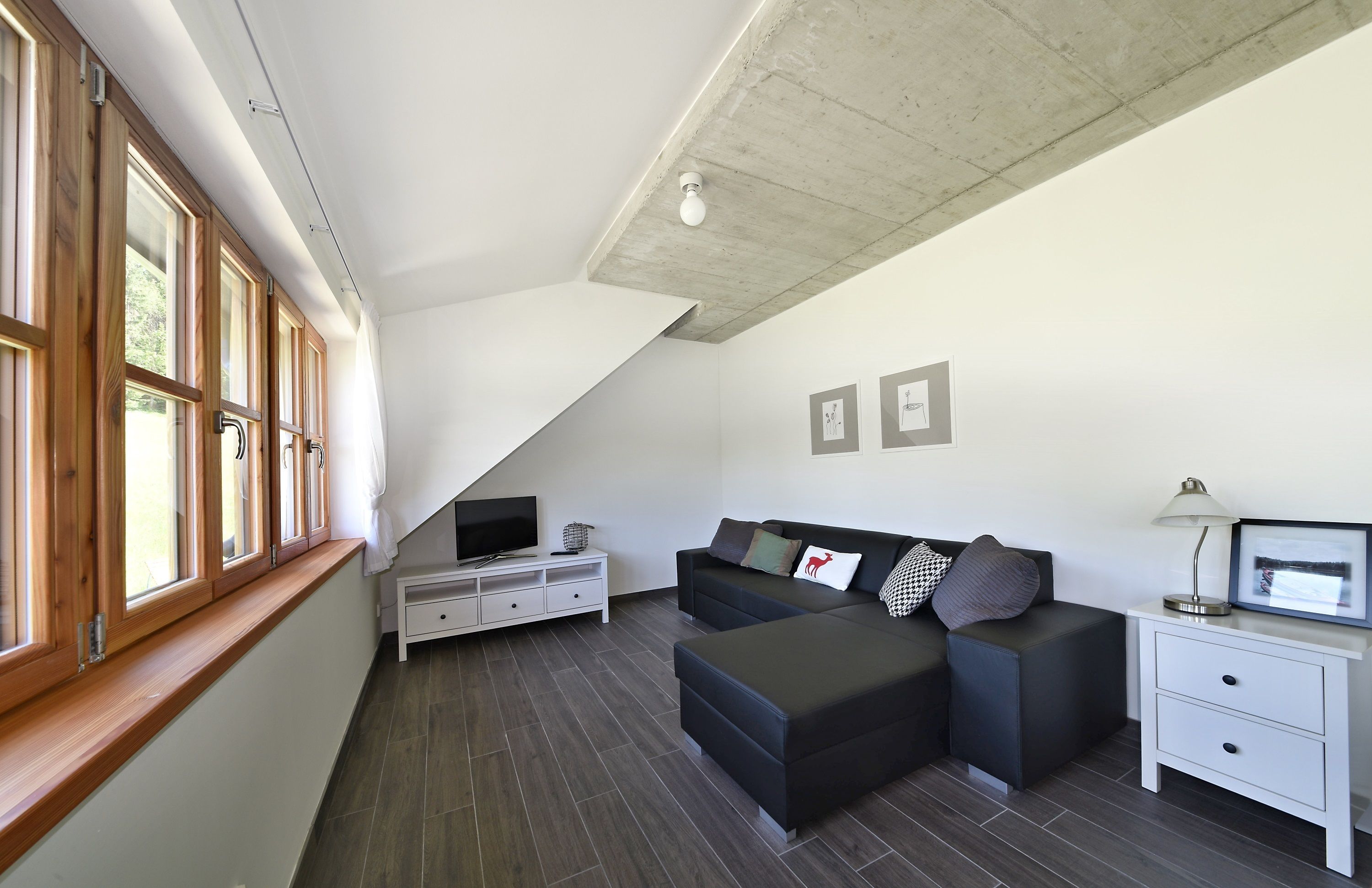 Classic Suite, 2 Bedrooms | Living area | 70-cm flat-screen TV with digital channels, TV, heated floors