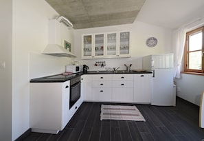 Classic-Suite, 2 Schlafzimmer | Eigene Küche | Kühlschrank, Mikrowelle, Ofen, Herdplatte