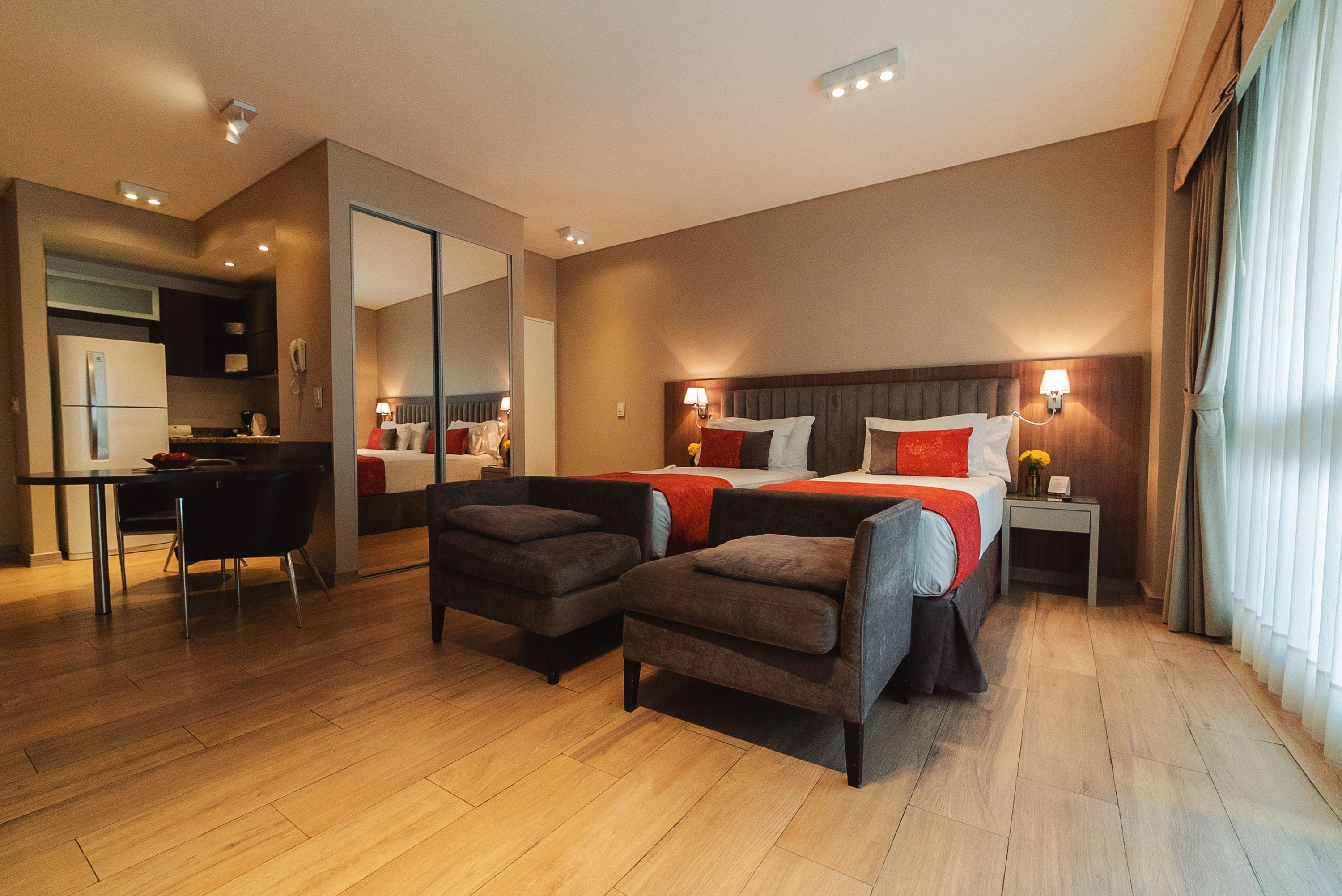 Studio, 2 Twin Beds | In-room safe, soundproofing, iron/ironing board, free cribs/infant beds