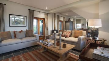 The Barn Cottage | Living room | 52-inch Smart TV with satellite channels, TV
