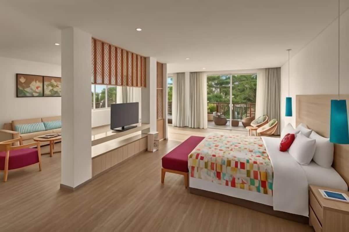 Minibar, in-room safe, blackout curtains, free cots/infant beds