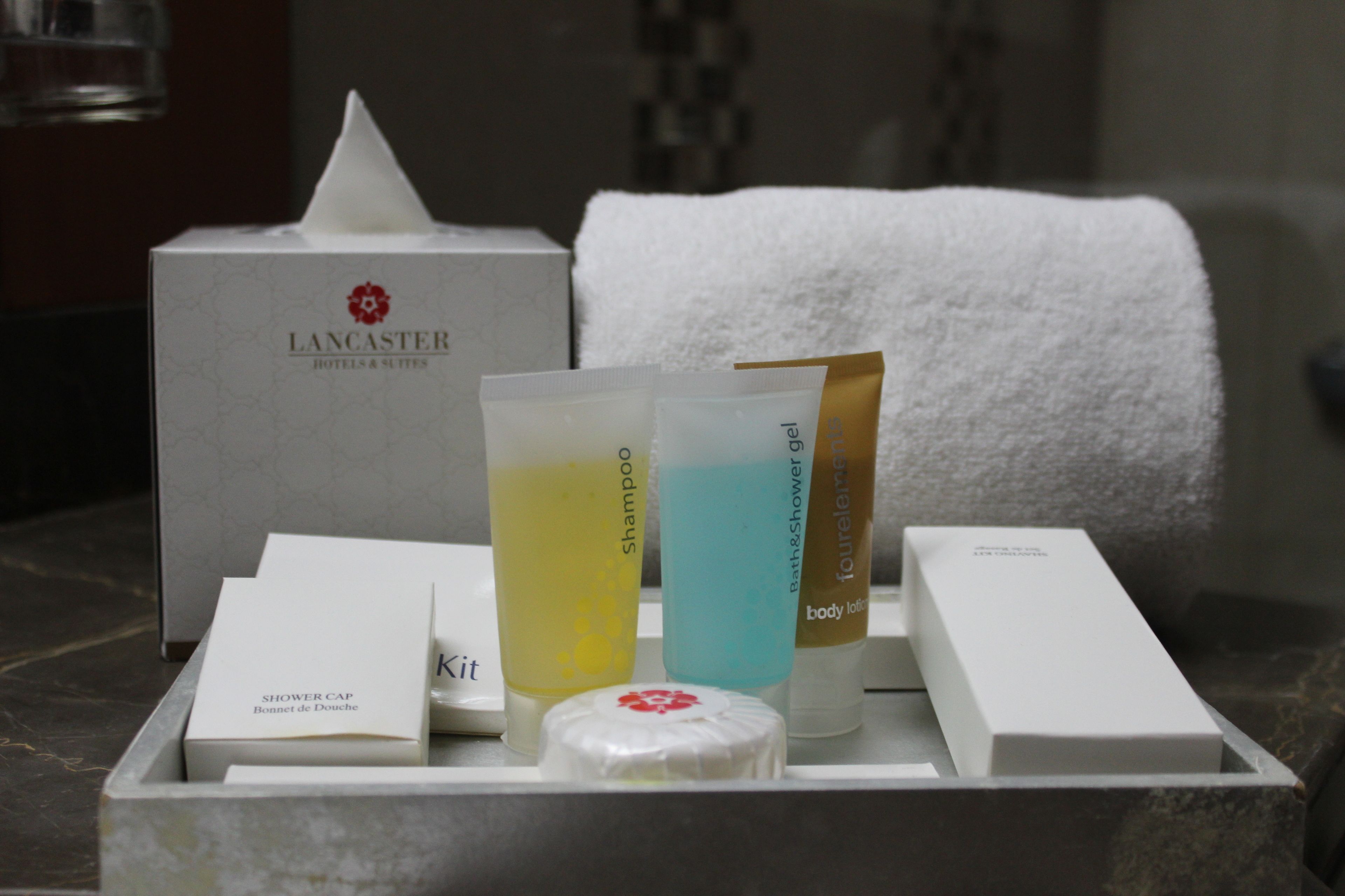 deep-soaking bathtub, free toiletries, hair dryer, bathrobes