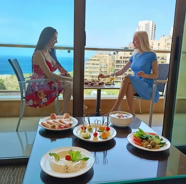 Uitzicht vanaf balkon