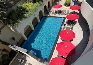 Seasonal outdoor pool, open 10:00 AM to 7:00 PM, pool loungers - Lancaster Tamar Hotel (Hadath)