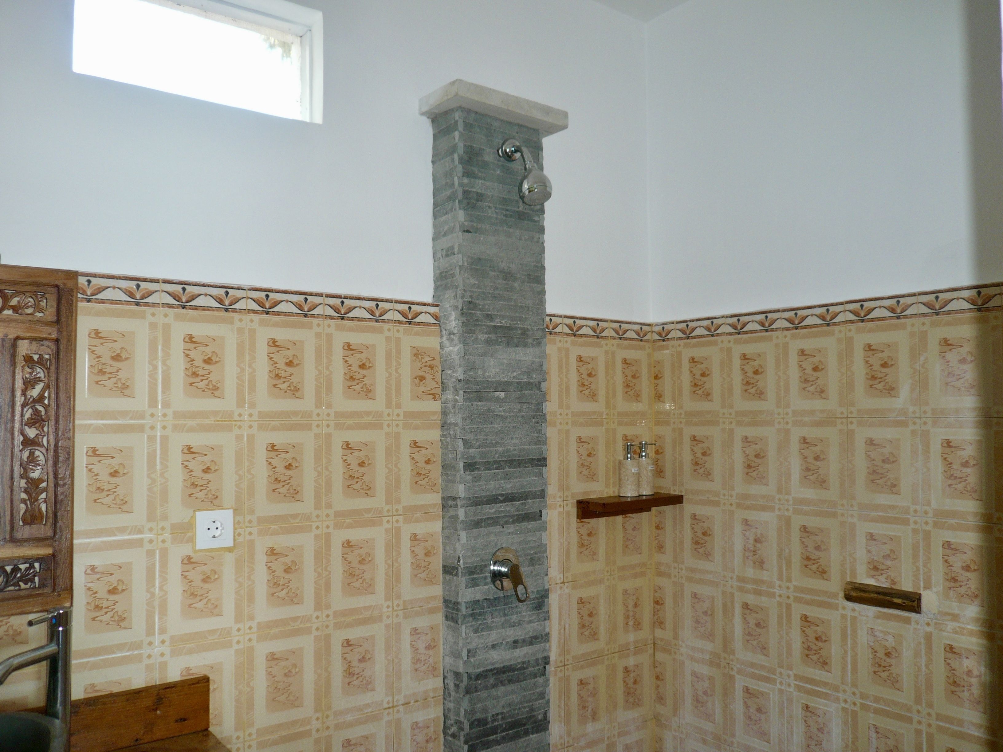 double or twin room, ocean view | bathroom shower