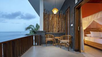 Vista a la playa o el mar