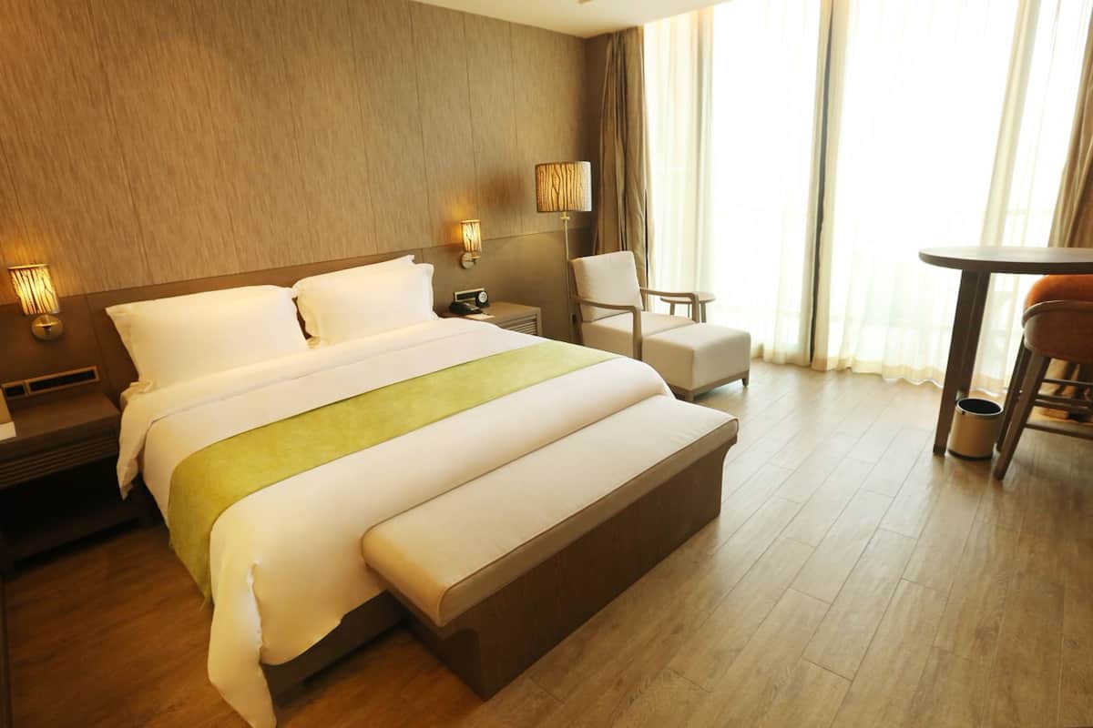 Deluxe Room, City View | Premium bedding, minibar, in-room safe, desk