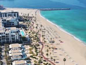 Private beach