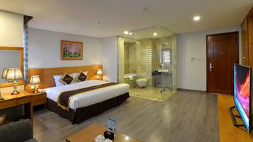 Senior Double Room, Multiple Beds, City View | View from room