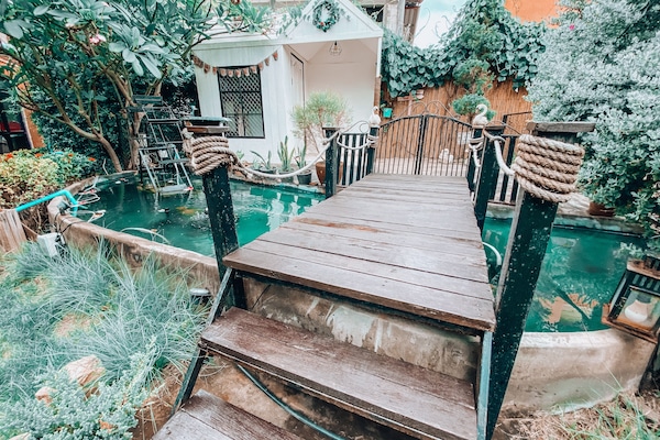 Blick auf den Garten