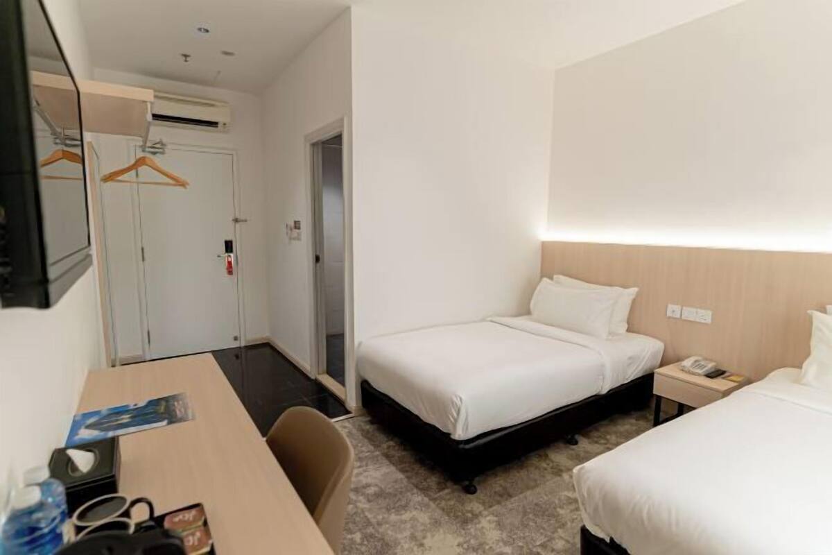 Desk, iron/ironing board, free WiFi