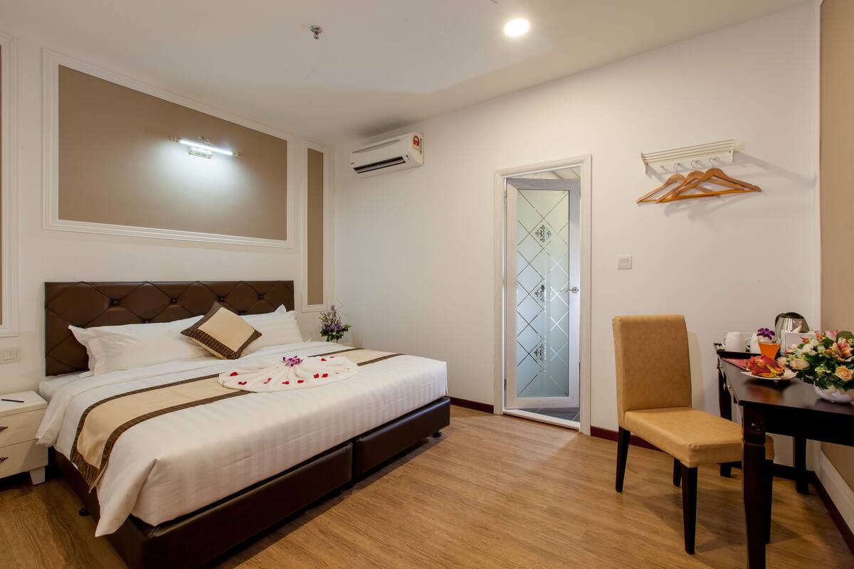 Sakura Double or Twin Room, No Windows | Desk, iron/ironing board (on request), WiFi (free)