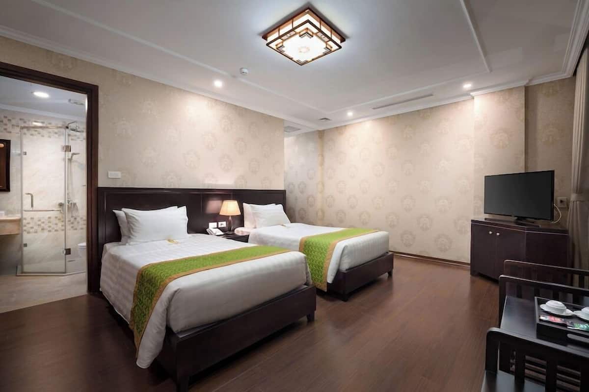 Ropa de cama de alta calidad y minibar