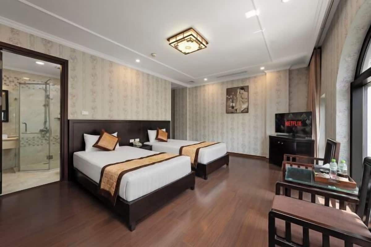 Ropa de cama de alta calidad y minibar