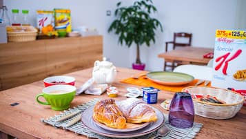 Daily local cuisine breakfast (EUR 7 per person)