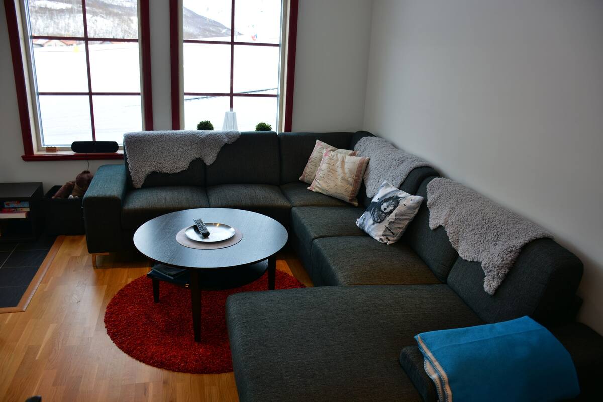 Apartment 1 | Living room | Flat-screen TV, heated floors
