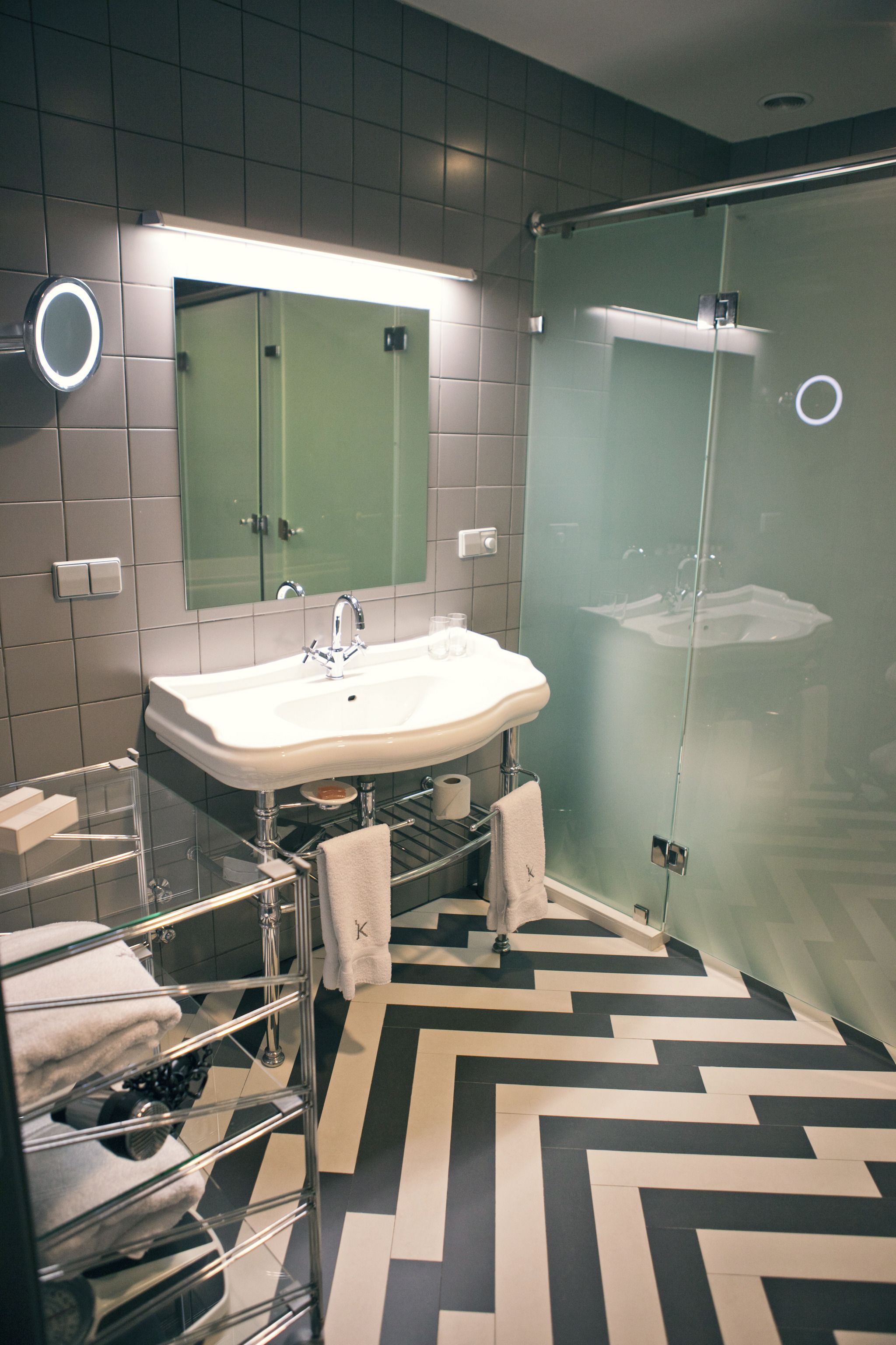 bathrobes, slippers, towels