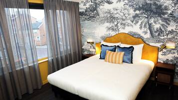 Chambre Double Signature, 2 lits une place | Wi-Fi gratuit, draps fournis