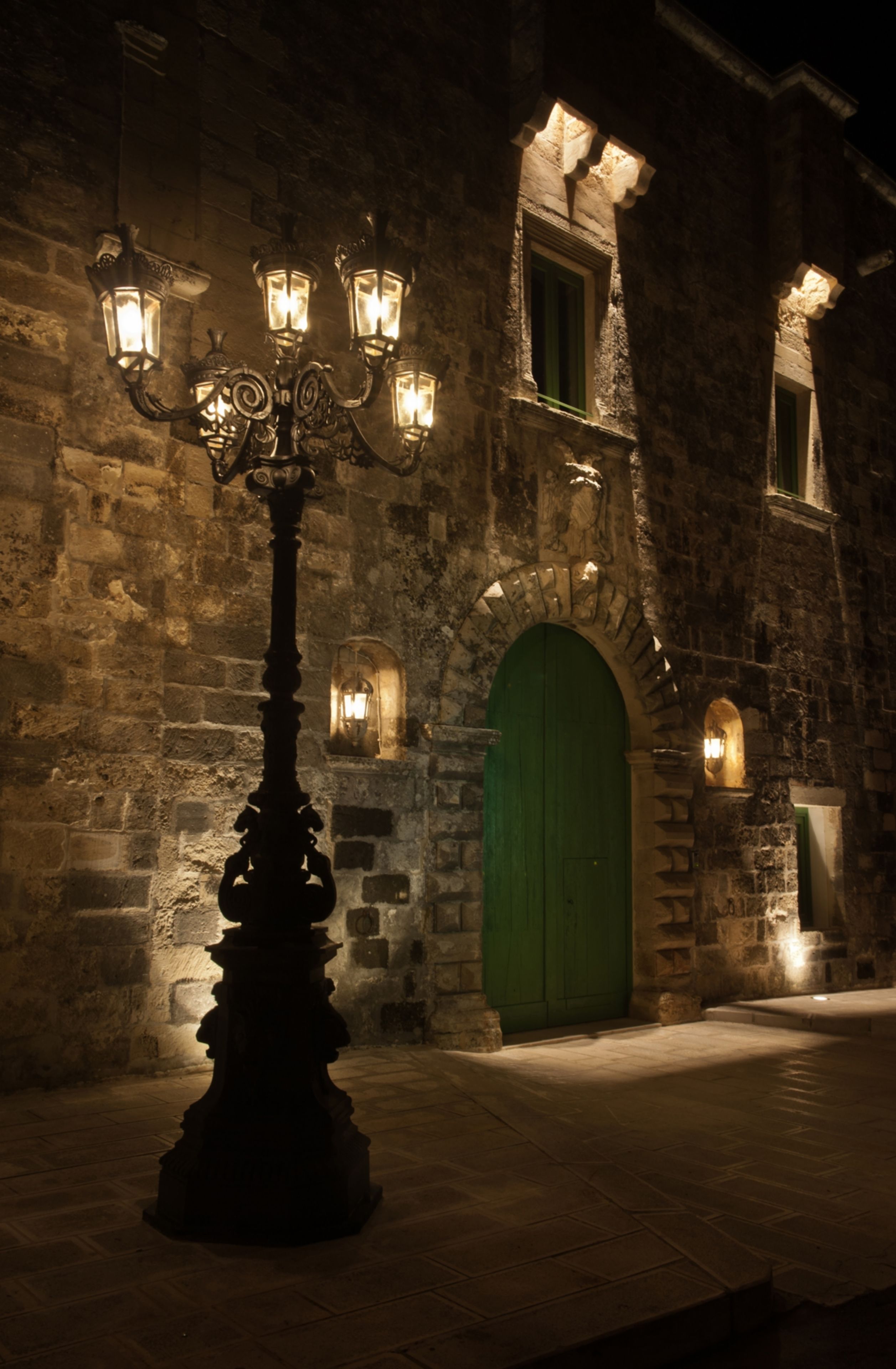 front of property – evening/night