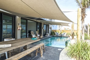 2 outdoor pools, open 7:00 AM to 8:00 PM, pool umbrellas, pool loungers - Pietermaai Ocean Front (Willemstad)