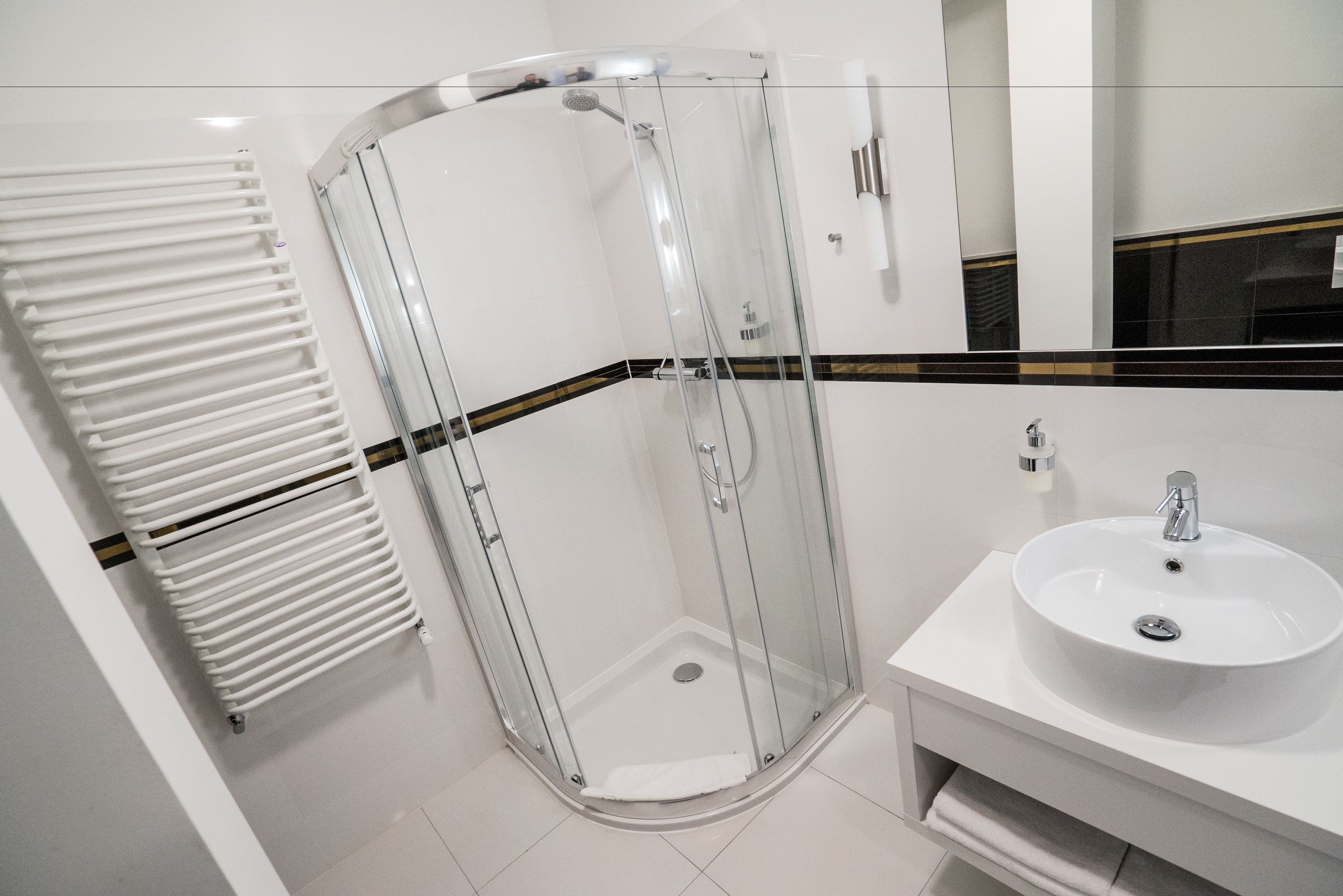 free toiletries, hair dryer, towels