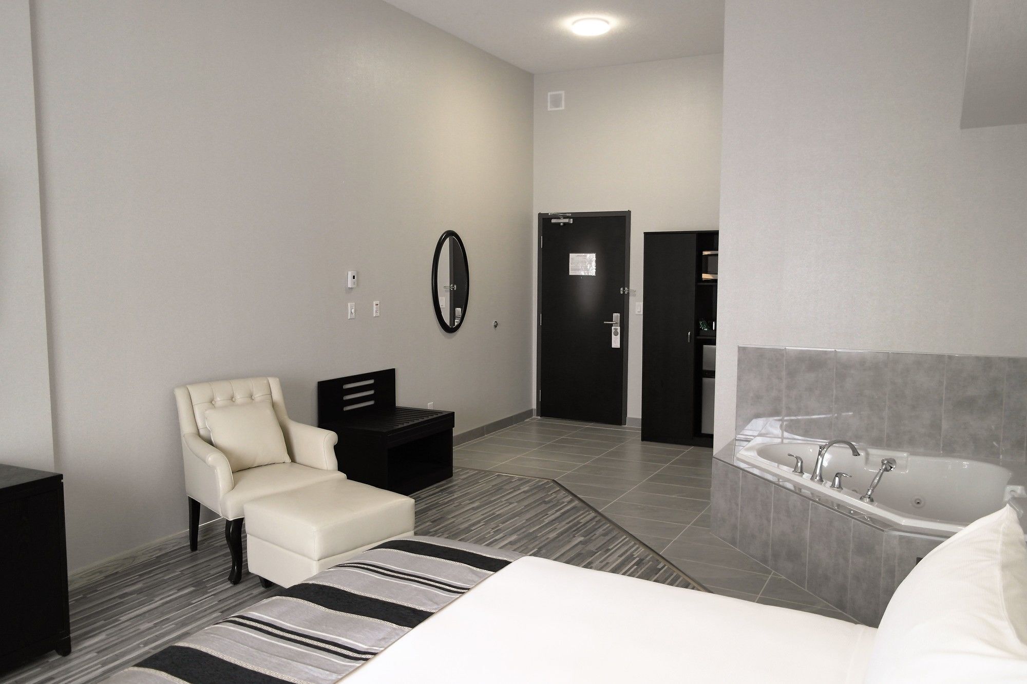 In-room safe, desk, laptop workspace, iron/ironing board