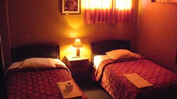 Individually decorated, desk, iron/ironing board, rollaway beds