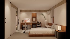 Deluxe Room | 1 bilik tidur, peralatan tempat tidur premium, busa memori, meja