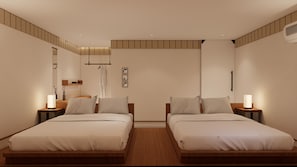 Premier Twin Room | 1 bilik tidur, peralatan tempat tidur premium, busa memori, meja