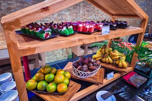 Daily buffet breakfast (IDR 55000 per person)