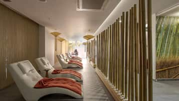 Sauna, steam room, Turkish bath, body treatments, body scrubs, facials
