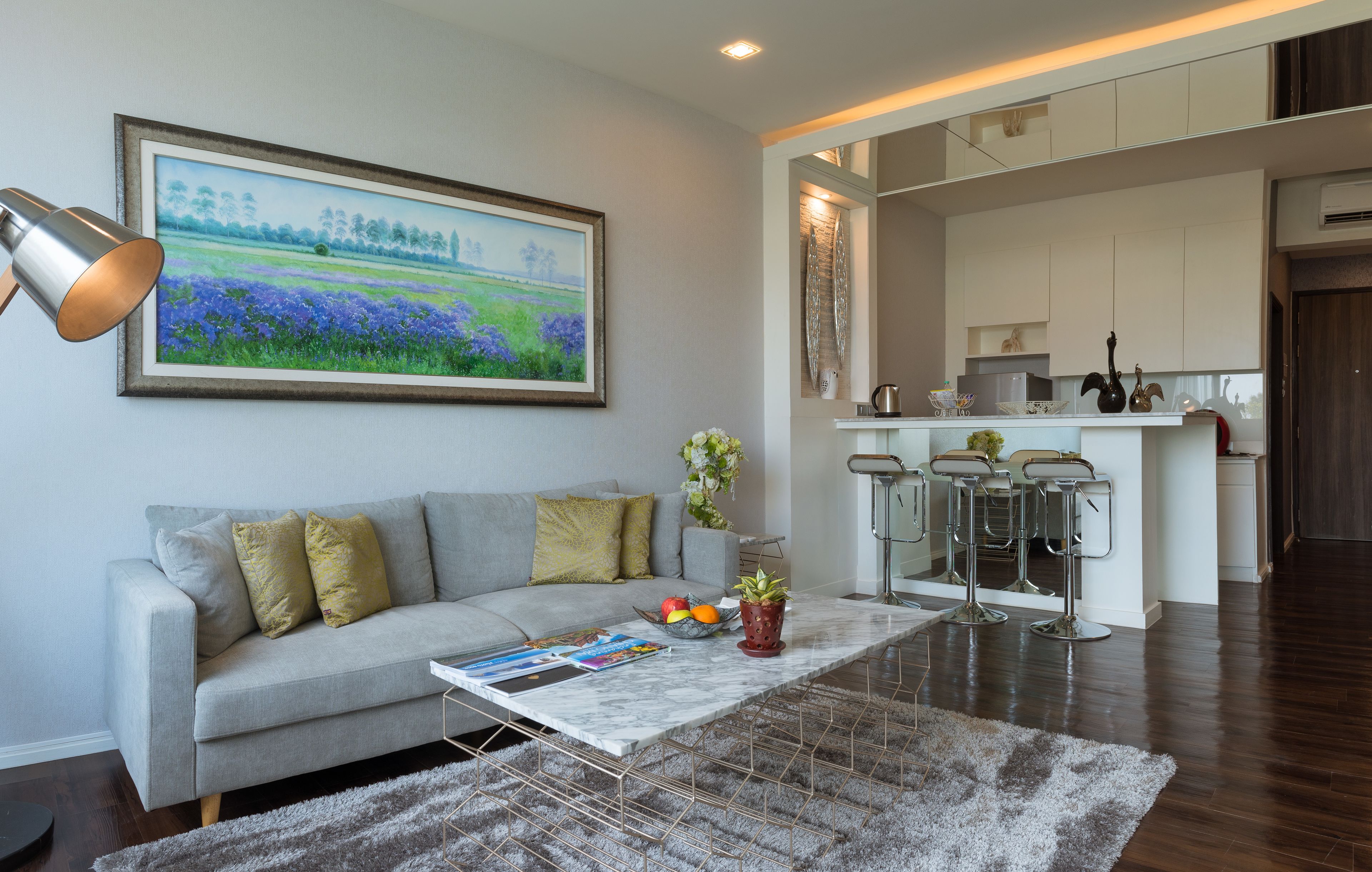 Albatross Suite | Living room | 40-inch LED TV with satellite channels, TV, DVD player