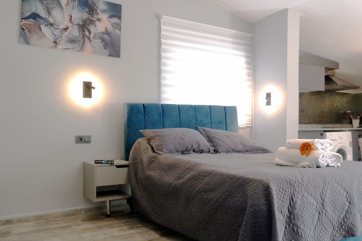 Loft, Terrace Suite | Kaliteli yatak takımı, odada kasa, masa, ses yalıtımı