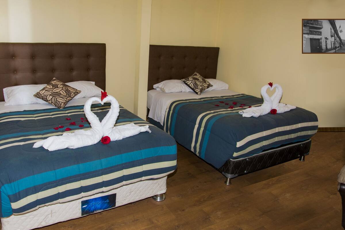 Desk, rollaway beds, free WiFi